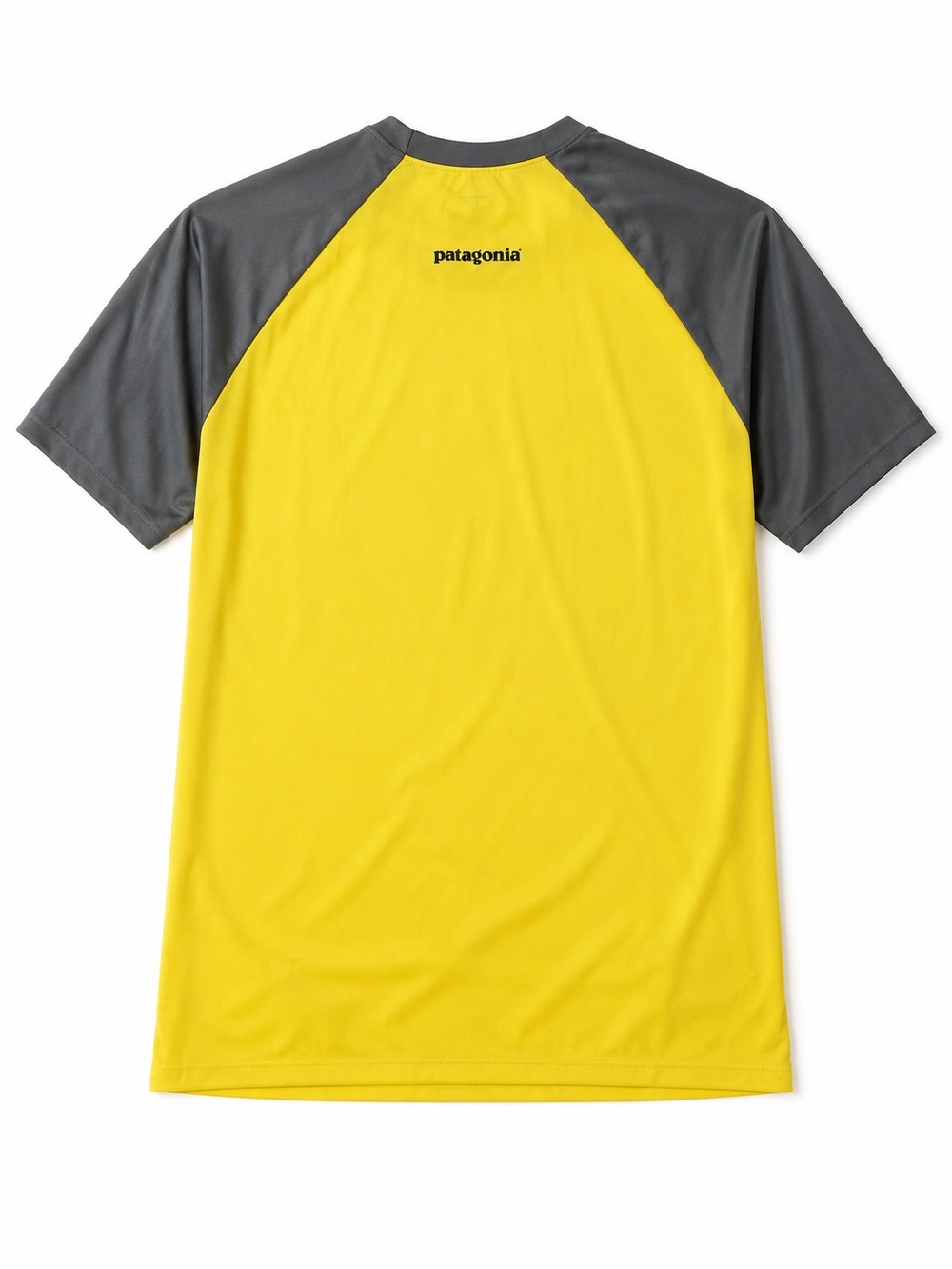 Patagonia Capilene Performance Baselayer Shirt Men’s XL Yellow Gray Short Sleeve